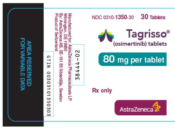 Tagrisso 80 mg tablets bottle label