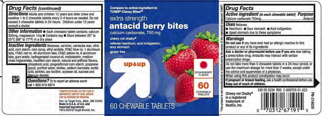 Target Antacid Berry Bites 60ct