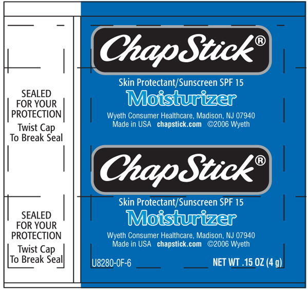 ChapStick Moisturizer Stick Label