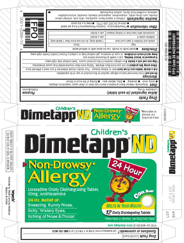 Children's Dimetapp ND >Non-Drowsy* Allergy Packaging