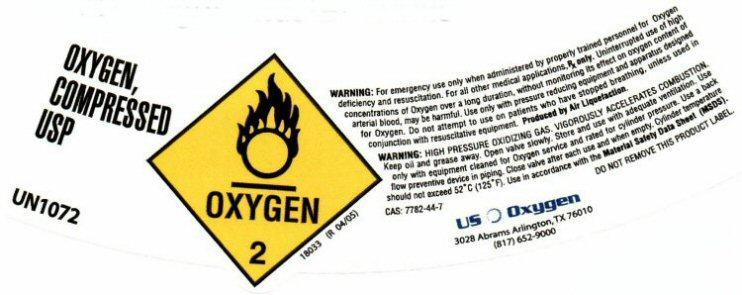 US Oxygen1 hp o2 sl Label