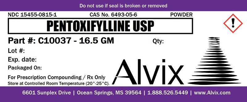 Pentoxifyline Label