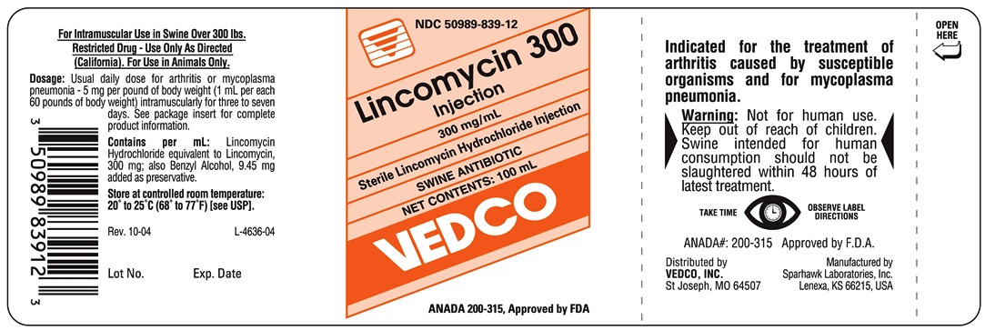 VED Lincomycin Label
