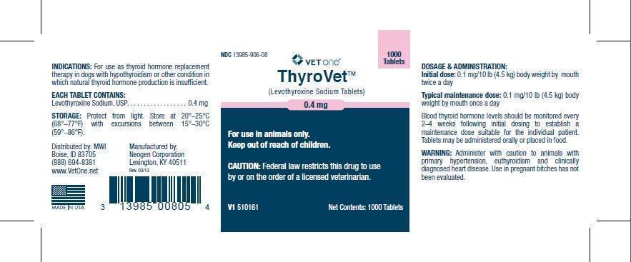 VETone ThyroVet 0.4 mg 1000