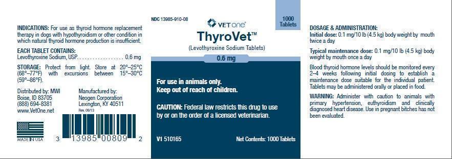VETone ThyroVet 0.6 mg 1000
