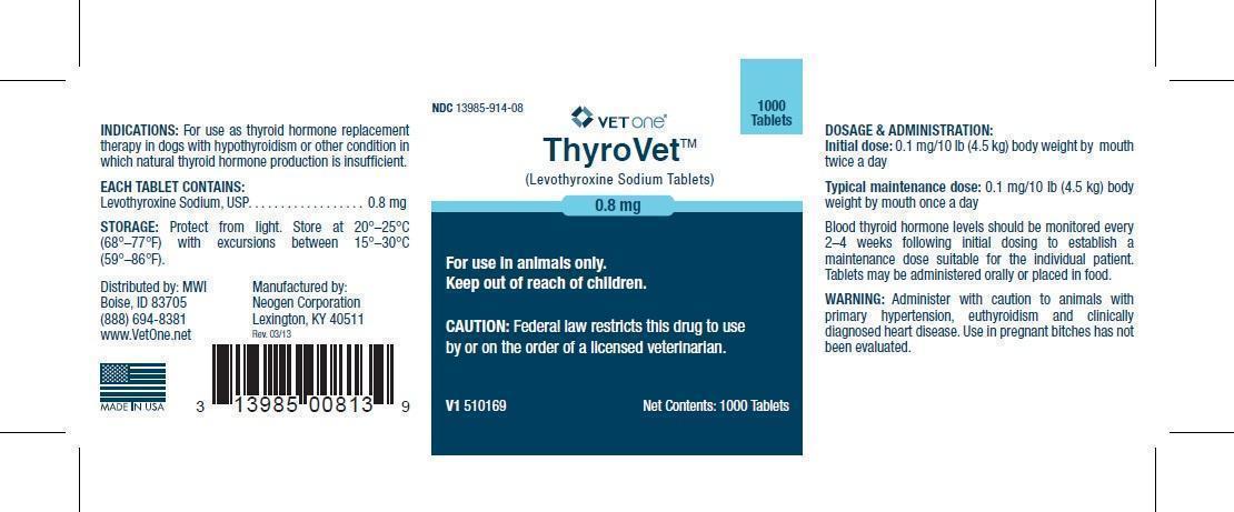 VETone ThyroVet 0.8 mg 1000
