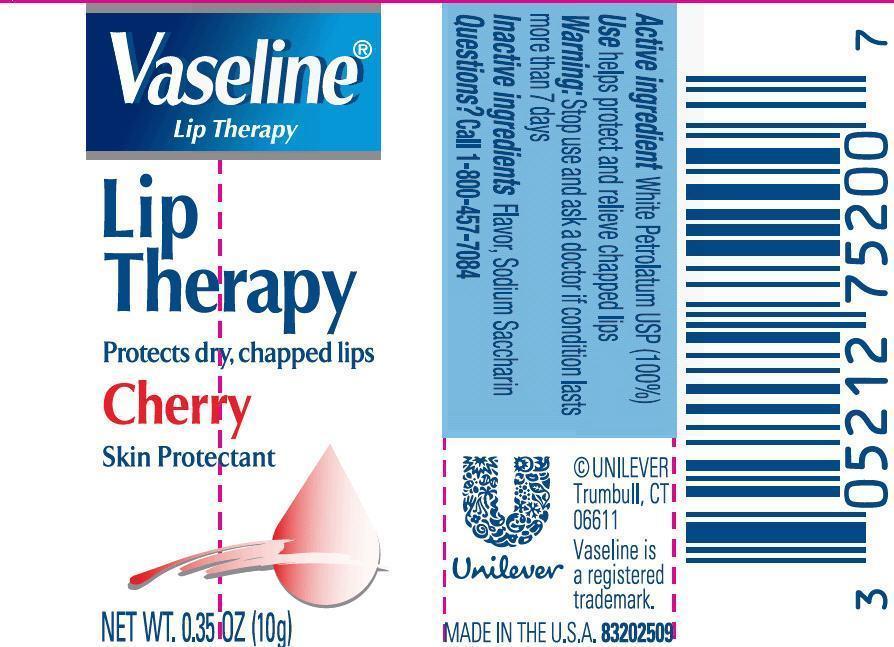Vaseline Lip Therapy Cherry 0.35 oz PDP