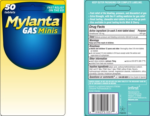 Mylanta GAS Minis 50 tablets Assorted Flavor 