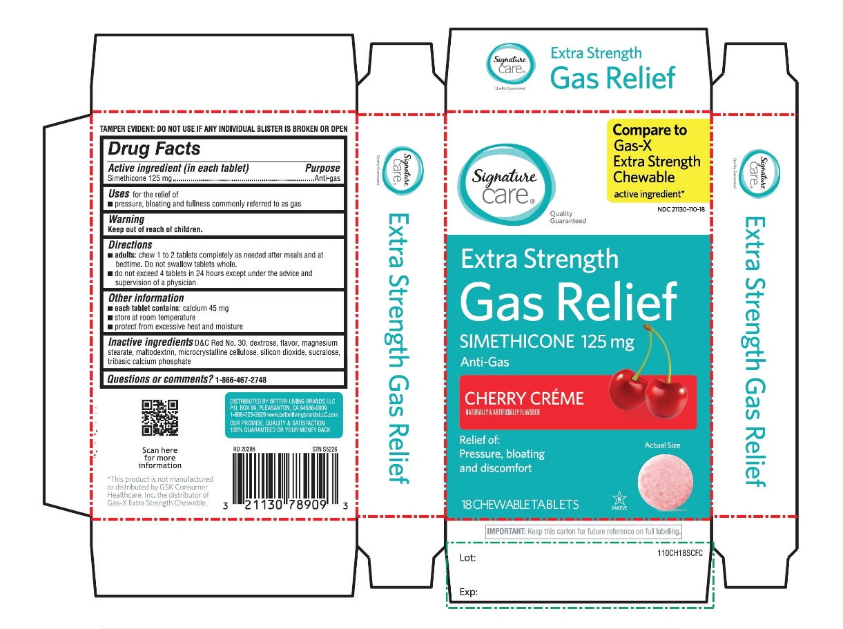 Extra Strength Gas Relief Simethicone 18 Chewable Tablets