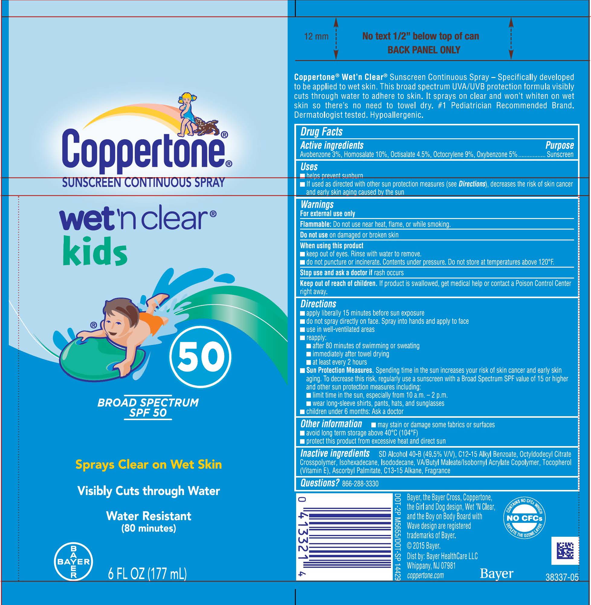 Wet and Clear Kids SPF 50 carton