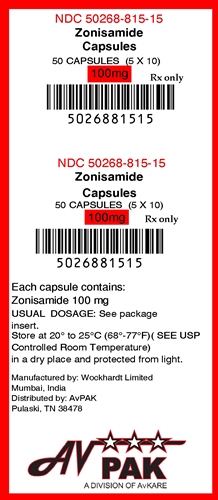 Zonisamide 100mg label