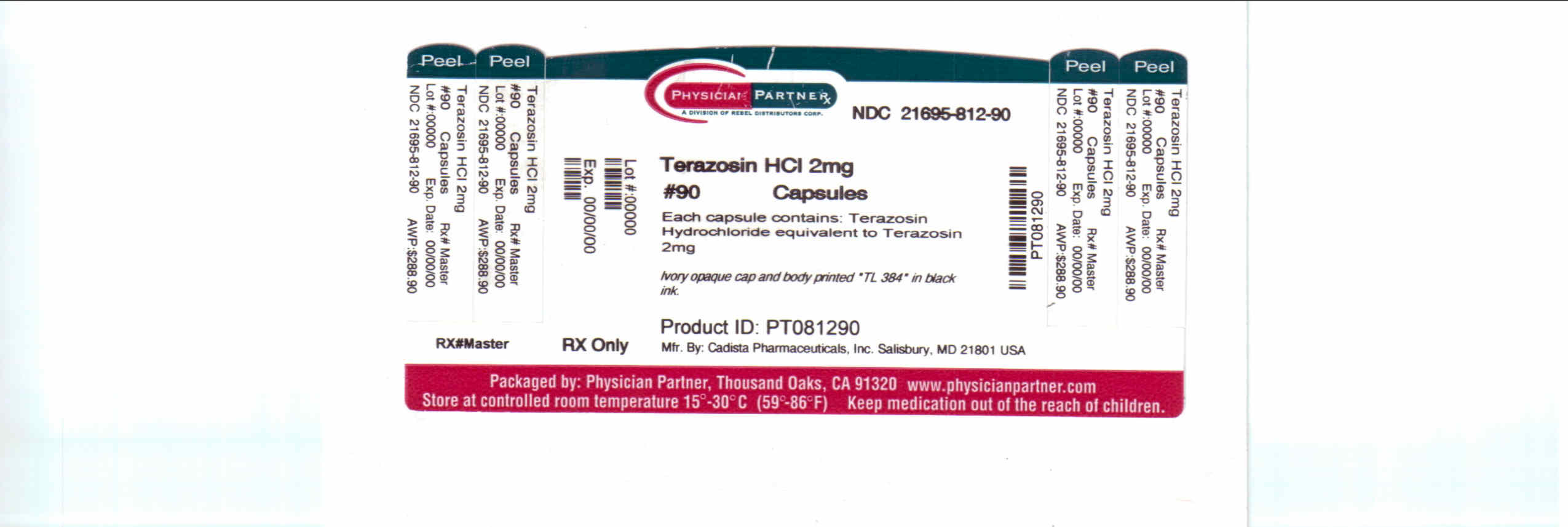 Terazosin HCL 2mg