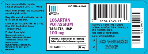 Losartan Potassium Tablets 100 mg Bottles