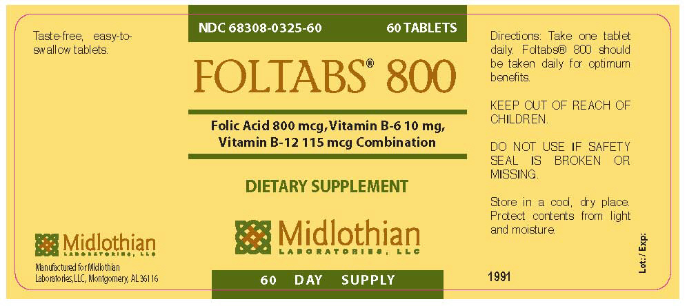 Foltabs 800 Container Label