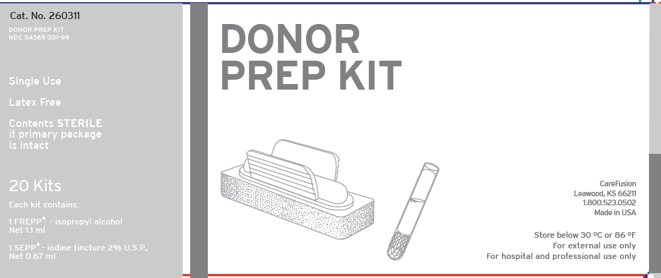 Donor prep kit carton