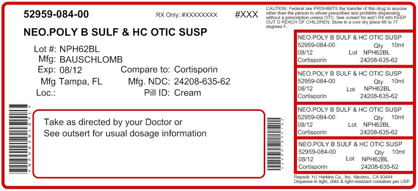 Neomycin and Polymyxin B Sulfates and Hydrocortisone Otic Suspension USP (Carton, 10 mL - Bausch & Lomb)