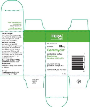 Garamycin Ophthalmic Solution Carton Label