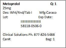 Metoprolol-25 mg Packet