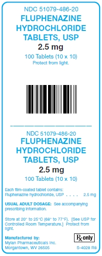 Fluphenazine Hydrochloride 2.5 mg Tablet Unit Carton Label