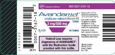 Avandamet 2/500mg Label