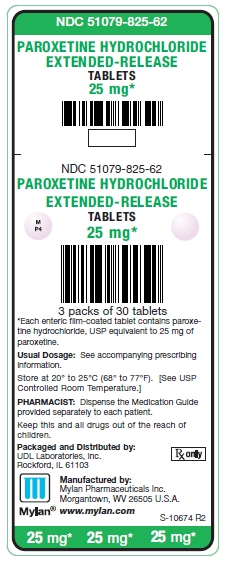Paroxetine Hydrochloride Extended-Release 25 mg Tablets Unit Carton Label