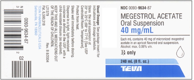 Megestrol Acetate Oral Suspension 40 mg/mL Label