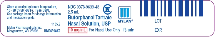 Butorphanol Tartrate Nasal Solution 2.5 mL