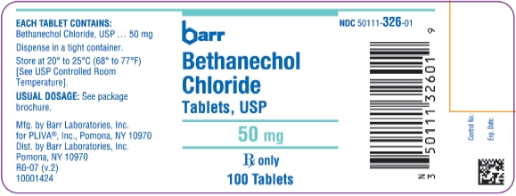 Bethanechol Chloride Tablets USP 50 mg 100s Label