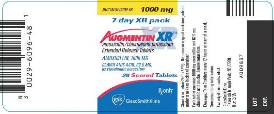 AUGMENTIN XR Extended Release Tablets Label Image - 1000mg