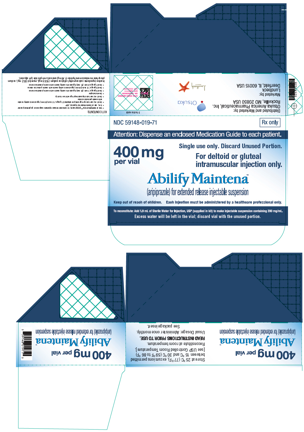 PRINCIPAL DISPLAY PANEL - 400 mg Kit Carton
