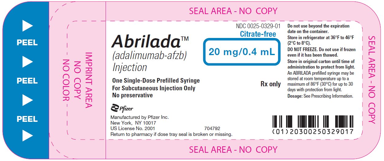 PRINCIPAL DISPLAY PANEL - 0.4 mL Syringe Tray Label