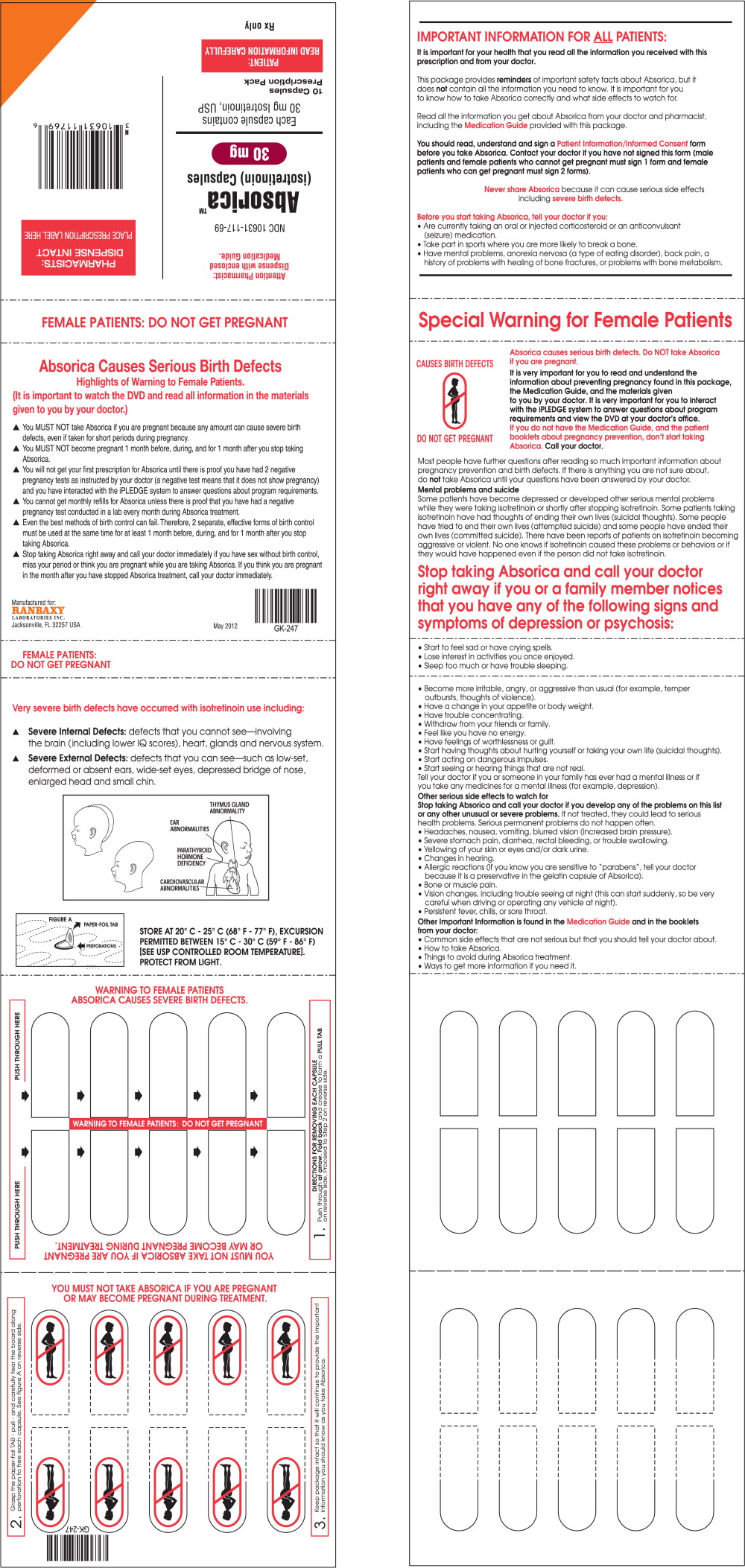Principal Display Panel – 30 mg Blister Pack Label
