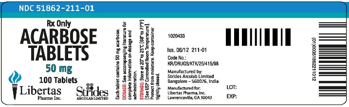 Container label-Acarbose Tablets-50 mg