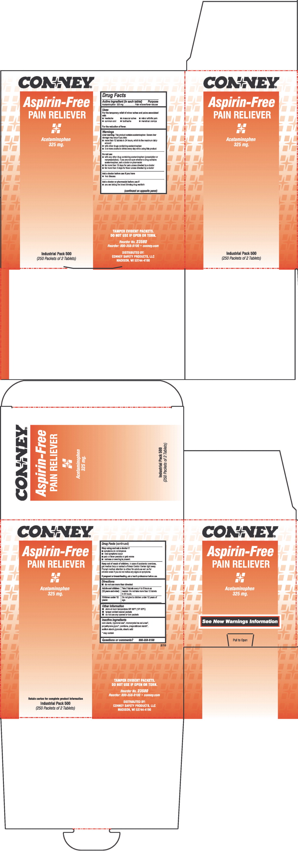 145R Conney Aspirin-Free 325 mg Label
