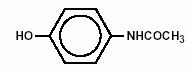 image of acetaminophen chemical structure