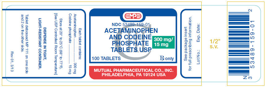 PRINCIPAL DISPLAY PANEL - 300/15 mg Bottle Label