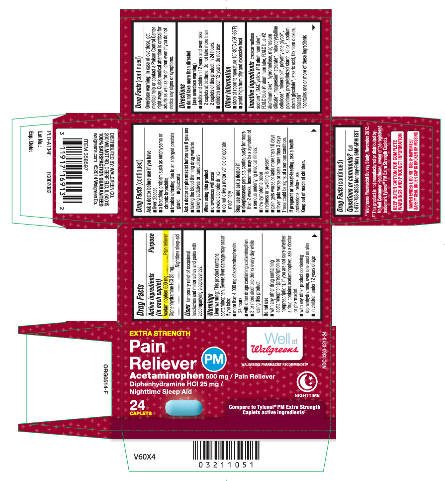 Acetaminophen 500 mg, Diphenhydramine HCl 25 mg