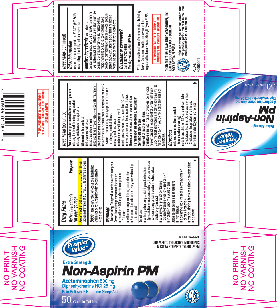 Acetaminophen 500 mg; Diphenhydramine HCl 25 mg