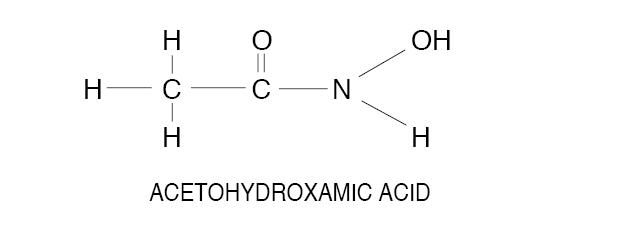 Acetohydroxamic acid struct