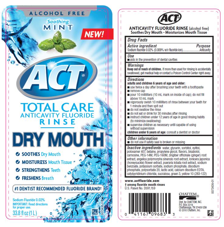 PRINCIPAL DISPLAY PANEL
ACT Total Care Anticavity Fluoride Rinse Dry Mouth
33.8 fl oz (1 L)
