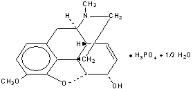 codeine phosphate chemical structure