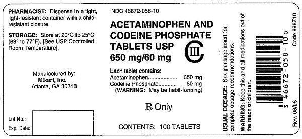 650/60 100-count container label