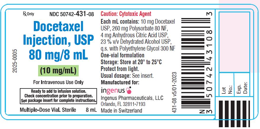 Vial Label - 80 mg/8 mL