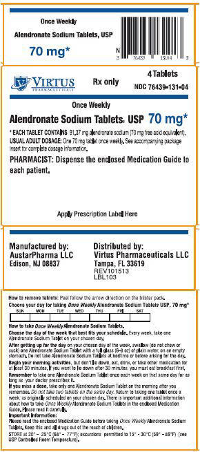 Alendronate sodium tablets, USP 10 mg 30s Label