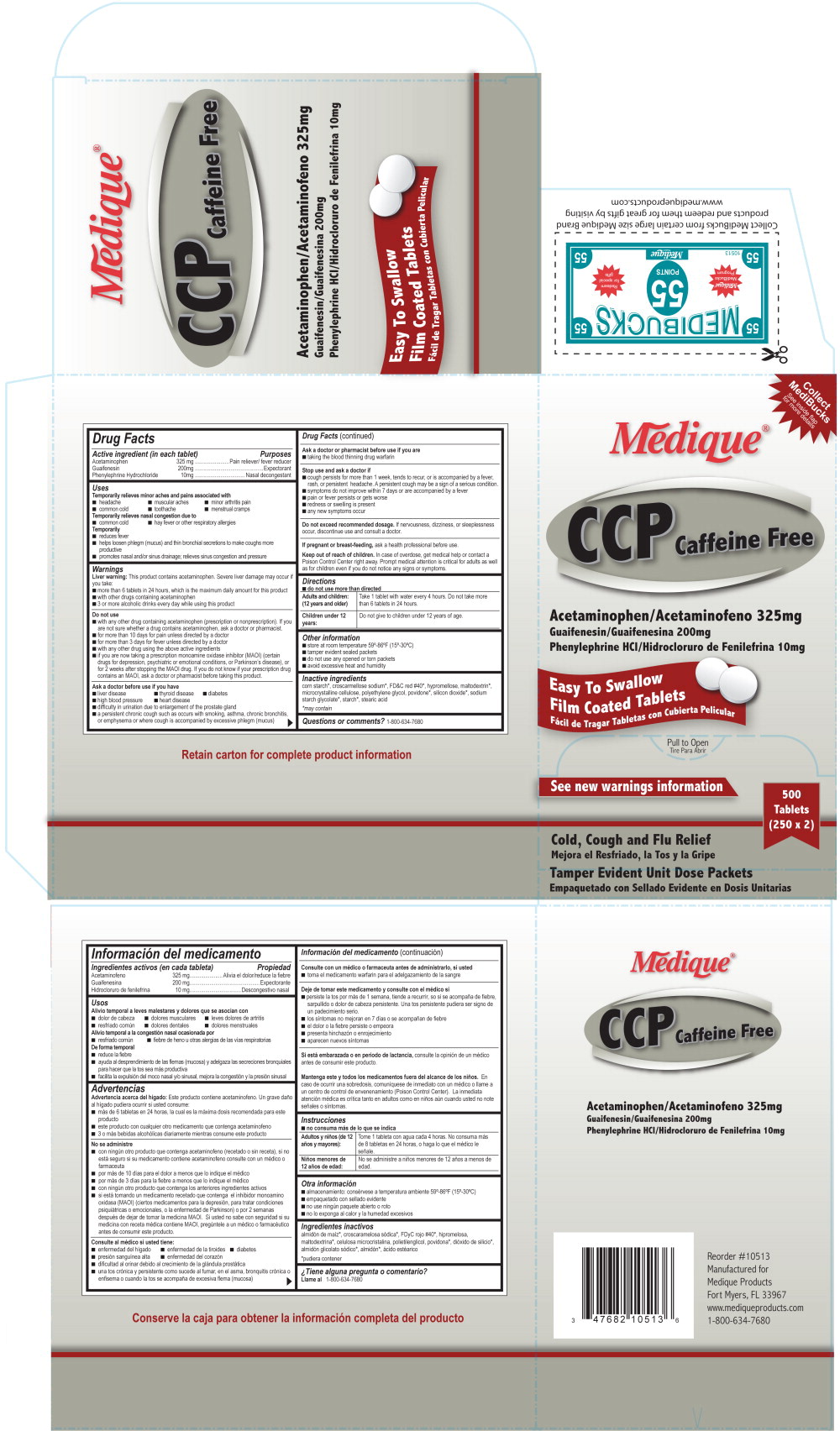 105R Medique CCP Label
