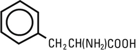 structural formula phenylalanine