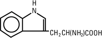 structural formula tryptophan