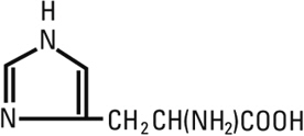structural formula histidine