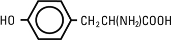 structural formula tyrosine