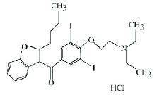 Amiodarone HCl structural formula